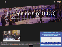 Tablet Screenshot of elleondeoro.com